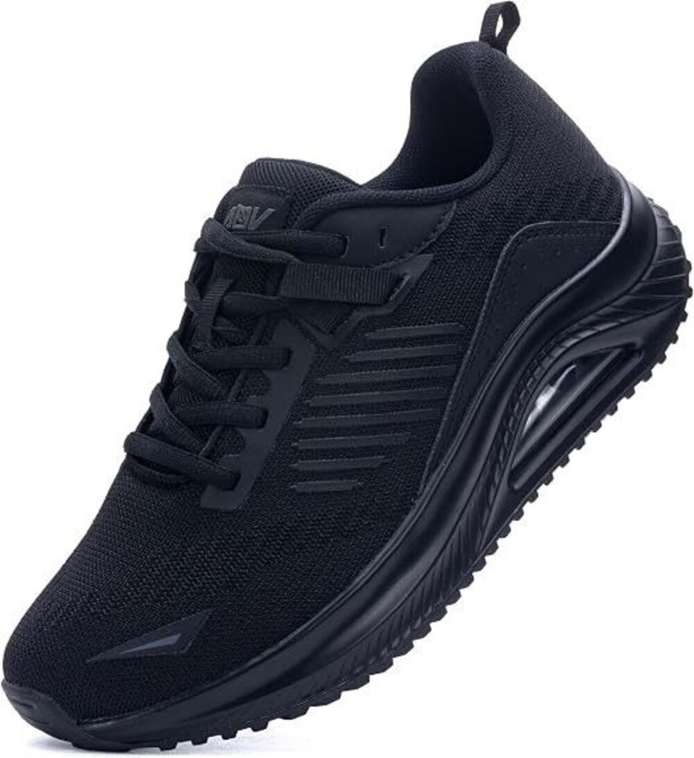 AOV Womens Wide Walking Shoes Arch Support Plantar Fasciitis Sneakers Size 8